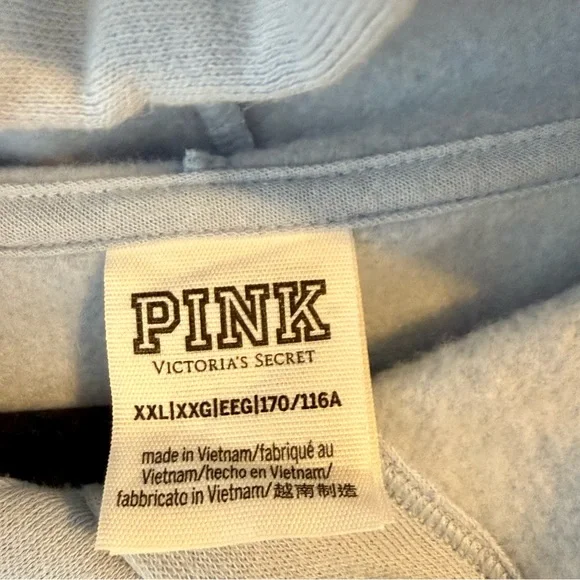 PINK Victoria's Secret Oversized Hoodie Sweatshirt - Picture 4 of 6
